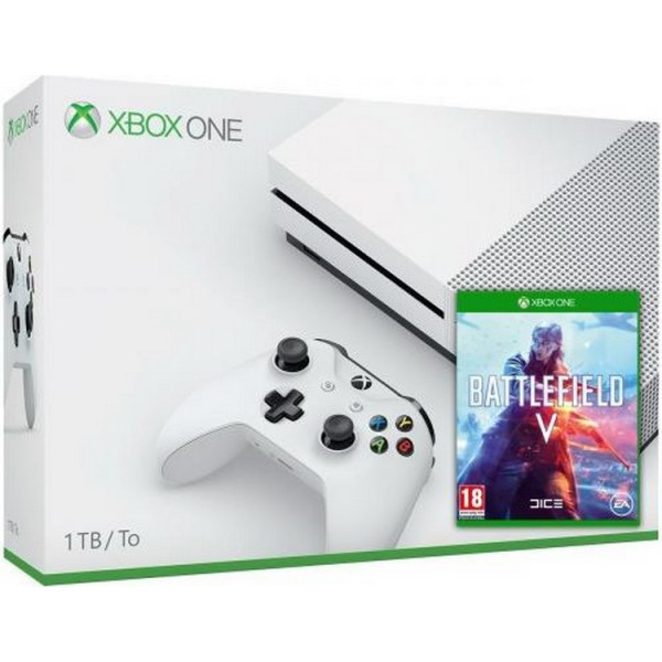 

Microsoft Xbox One S 1Tb White + Battlefield V (ваучер на скачивание) (русская версия)