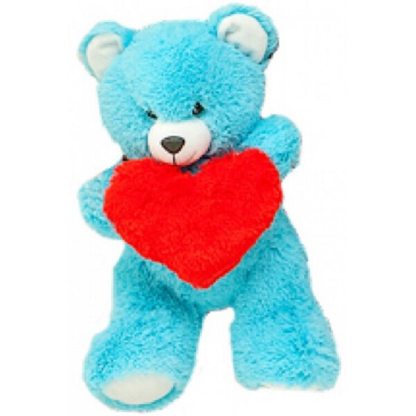 

Плюшевый мишка Фрэнк 65 см Teddy Boom голубой с красным сердцем