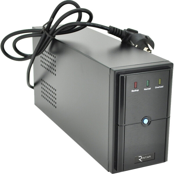 

ИБП Ritar E-RTM500 (300W) ELF-L, LED, AVR, 2st, 2xSCHUKO socket, 1x12V7Ah, metal Case Q4 (370x130x210) 4,8 кг (310x85x140)