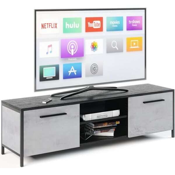 

Подставка для телевизора Fenster UNTV 02B 42,5 × 155 × 36,5 Урбан / Чёрный
