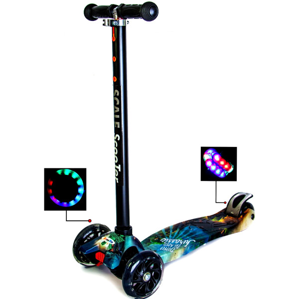 

Самокат Best Scooter Maxi Jurassic Park Светящиеся Колеса