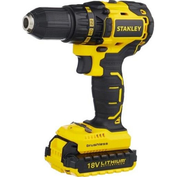 

Бесщеточная аккумуляторная дрель-шуруповерт Stanley SBD20D2K