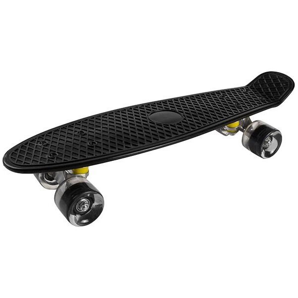 

Скейт пенни борд PennyBoard 22", черный со светящимися колесами