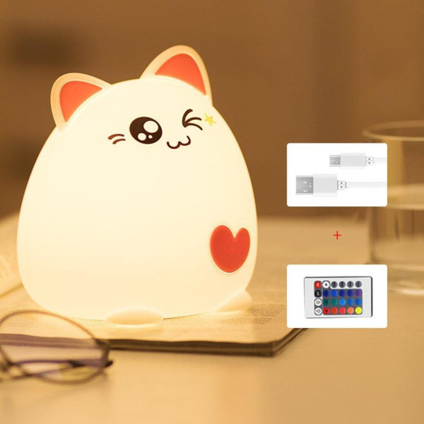 

Ночник 3DTOYSLAMP Super Cat розовый с пультом ДУ