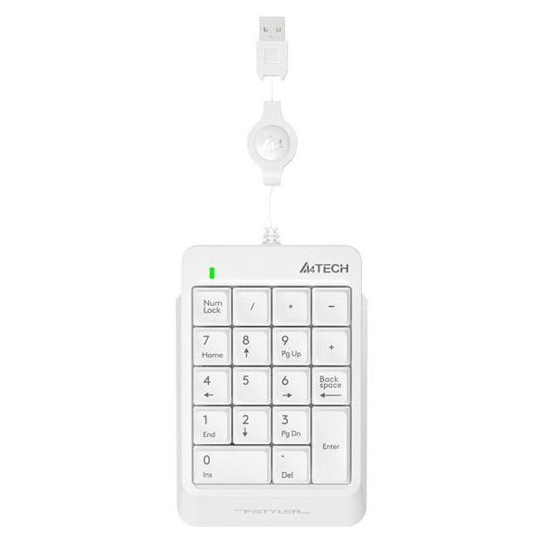 

Клавиатура цифровая A4Tech Fstyler FK13 White USB