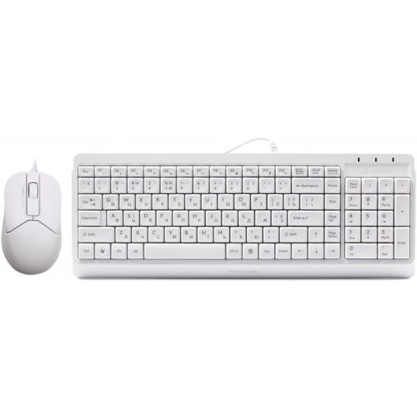 

Клавиатура + Мышь A4Tech Fstyler F1512 White USB