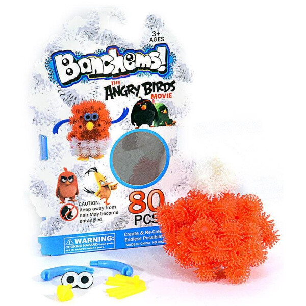 

Конструктор-липучка Bunchems Angry Birds Красно-белый