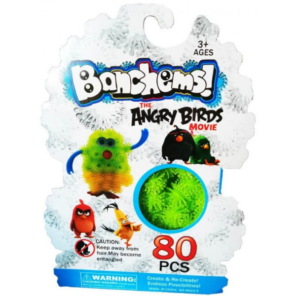 

Конструктор-липучка Bunchems Angry Birds Зелено-желтый