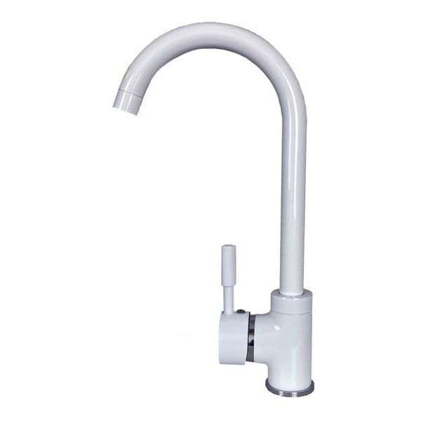 

Смеситель для кухни GLOBUS LAZER GLLR-0103 S WHITE