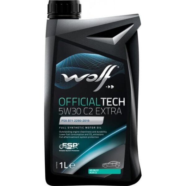 

Масло моторное WOLF 5W-30 OFFICIALTECH C2 EXTRA 1л (8339578)