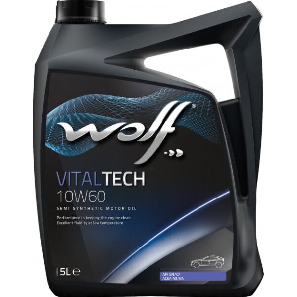 

Масло моторное WOLF 10W-60 VITALTECH 5л (8314926)