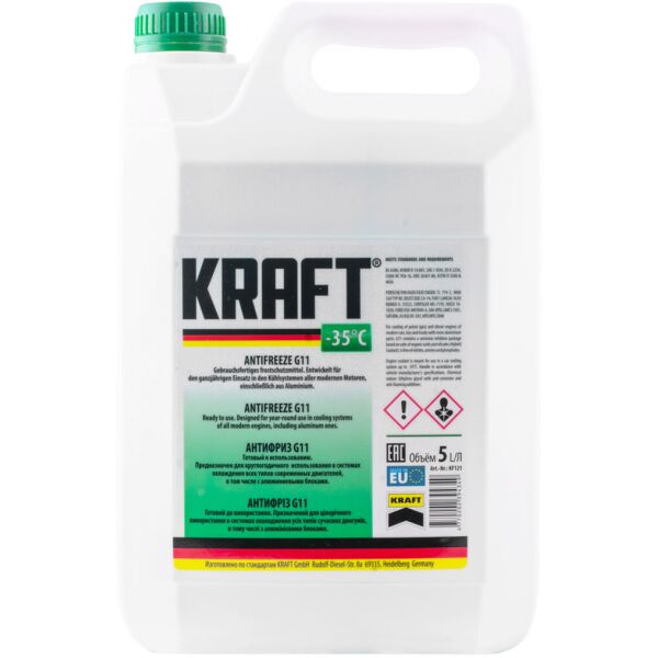 

Антифриз KRAFT G11 Green -35°C 5л (KF121)