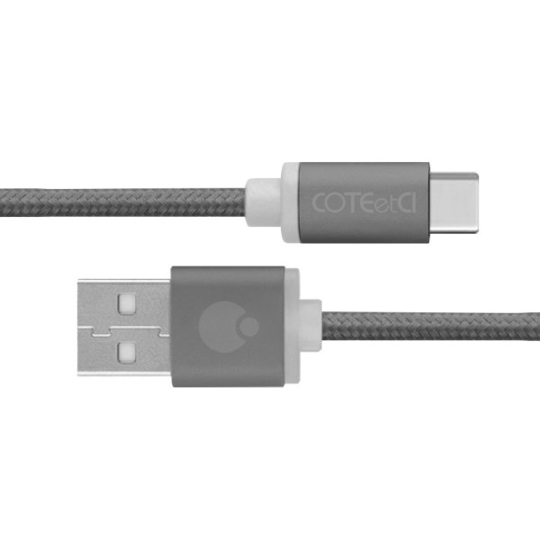 

Кабель Coteetci M20 Type-C черный