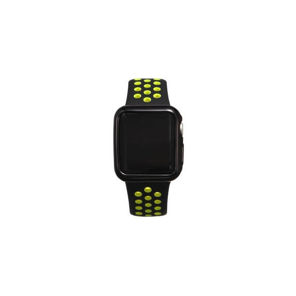 

Силиконовый чехол Coteetci чёрный для Apple Watch 3/2 38мм