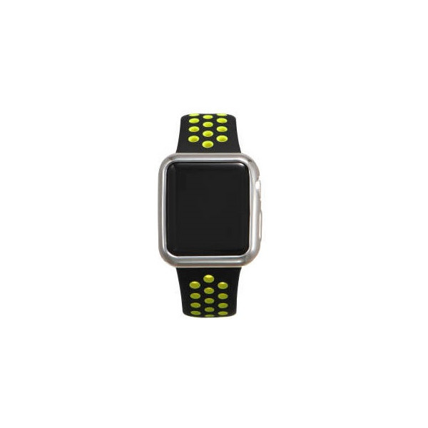 

Силиконовый чехол Coteetci серебристый для Apple Watch 3/2 38мм
