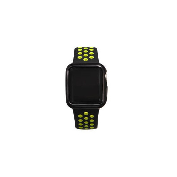 

Силиконовый чехол Coteetci чёрный для Apple Watch 3/2 42мм