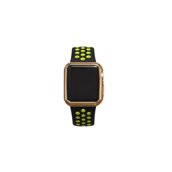 

Силиконовый чехол Coteetci золотой для Apple Watch 3/2 42мм