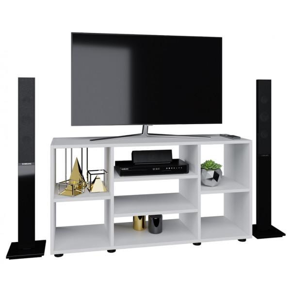 

Тумба ТВ MebelLoft120х40х60 см белый гладкий 5302