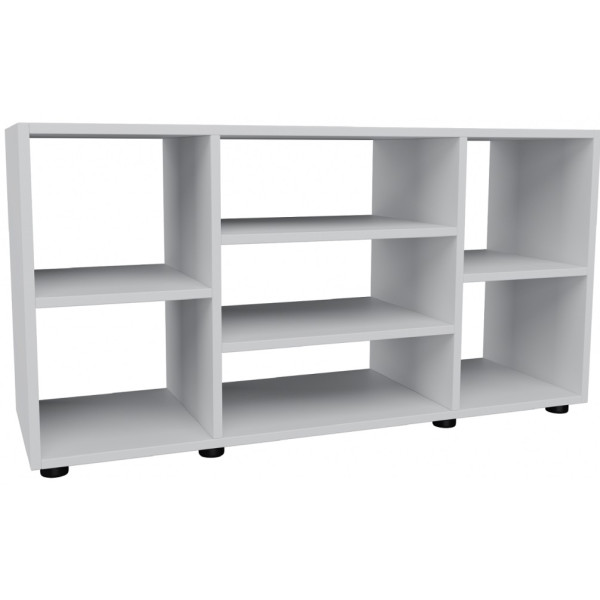 

Тумба ТВ MebelLoft120х40х60 см белое дерево 5302