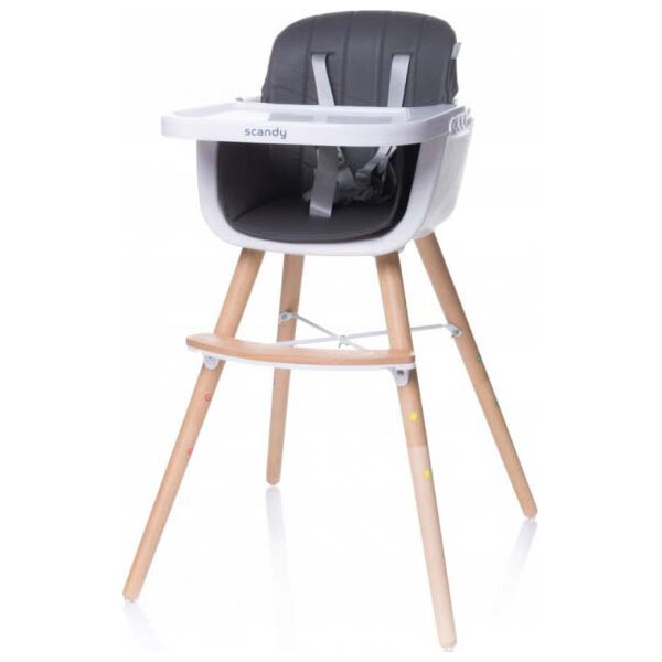 

Стульчик для кормления 4Baby Scandy (grey) (4SC04)