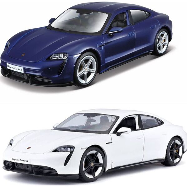 

Автомодель - PORSCHE TAYCAN TURBO S (ассорти синий, белый, 1:24) (18-21098)