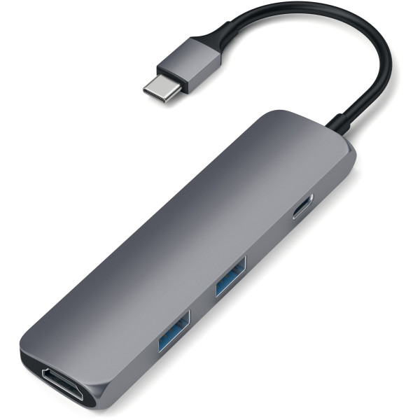 

Satechi Slim Aluminum Type-C Multi-Port Adapter Space Gray (ST-CMAM)
