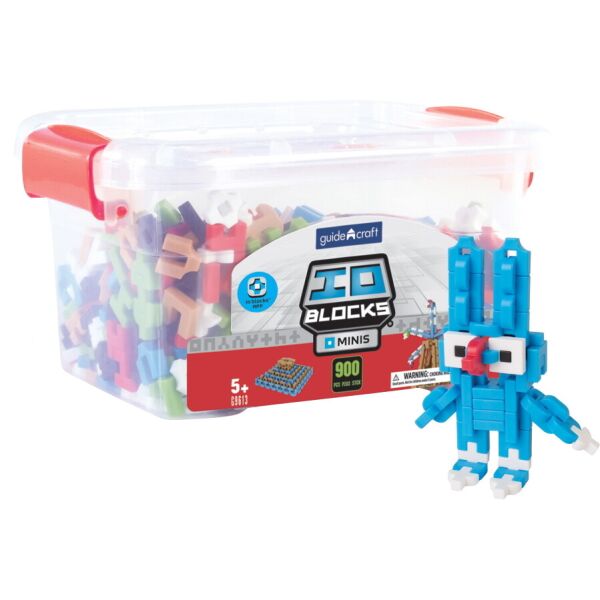 

Конструктор с дополненной 3d реальностью Guidecraft IO Blocks Minis, 900 деталей (G9613)
