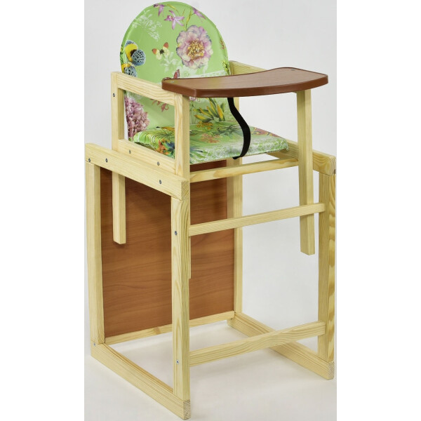 

Детский стульчик для кормления малый №11 "Бабочки". Light Green (64138)