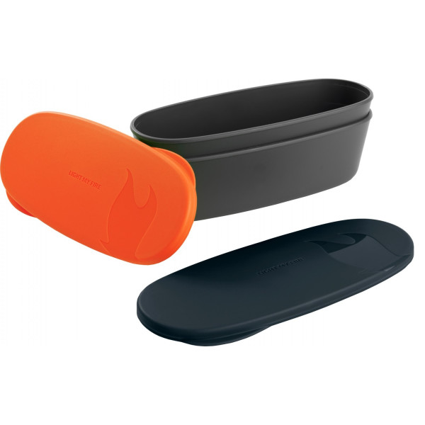 

Контейнеры LIGHT MY FIRE SnapBox Oval 2-pack Orange-Black