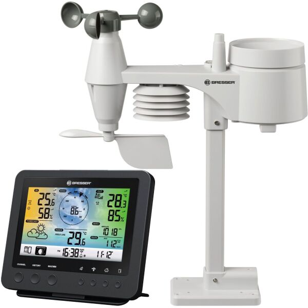 

Метеостанция Bresser Weather Center 5-in-1 Wi-Fi Profi Sensor Color Black (7002580)