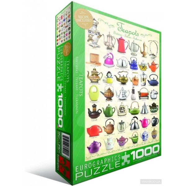 

Пазл Eurographics Чайники, 1000 элементов (6000-0599)