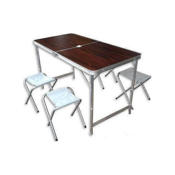 

Стол+стулья MHZ Folding table, красный (009799)