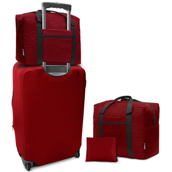 

Дорожная сумка для ручной клади Coverbag бордо 40*25*20 см RyanAir