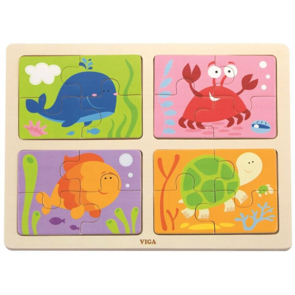 

Пазл Viga Toys Море 4-в-1