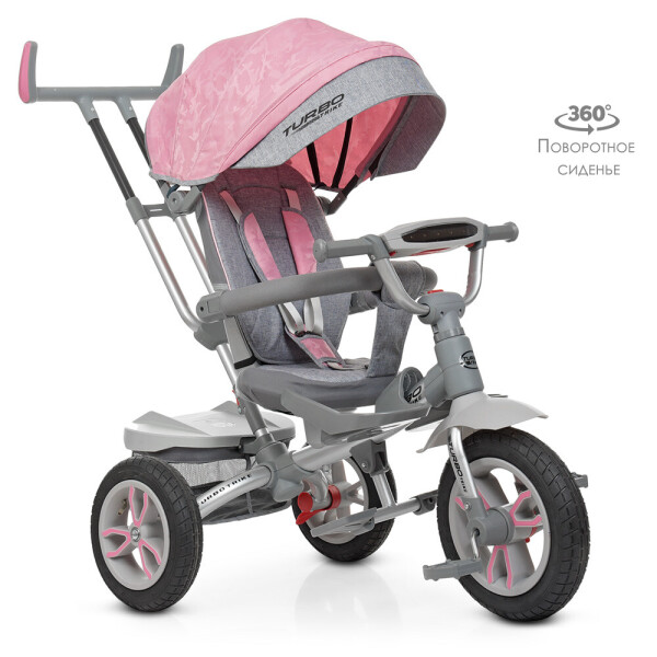 

Велосипед Turbo Trike M 4058-15 Grey Pink