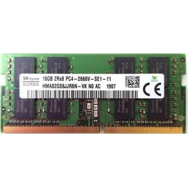 

SK hynix 16 GB SO-DIMM DDR4 2666 MHz (HMA82GS6JJR8N-VK)