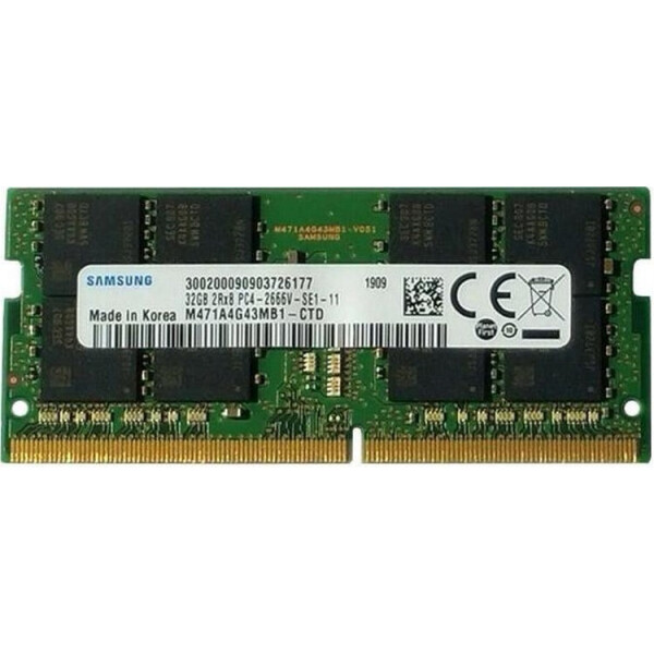 

Samsung 32 GB SO-DIMM DDR4 2666 MHz (M471A4G43MB1-CTD)