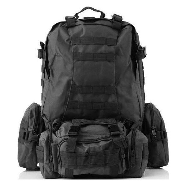

Рюкзак Тактический с подсумками B08 черный (55 л) (009358)