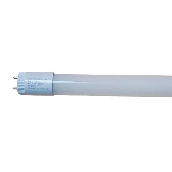 

Лампа светодиодная POWERLUX T8 18W 220V 1200mm 6500K 2-G13 стекло (PW2013)