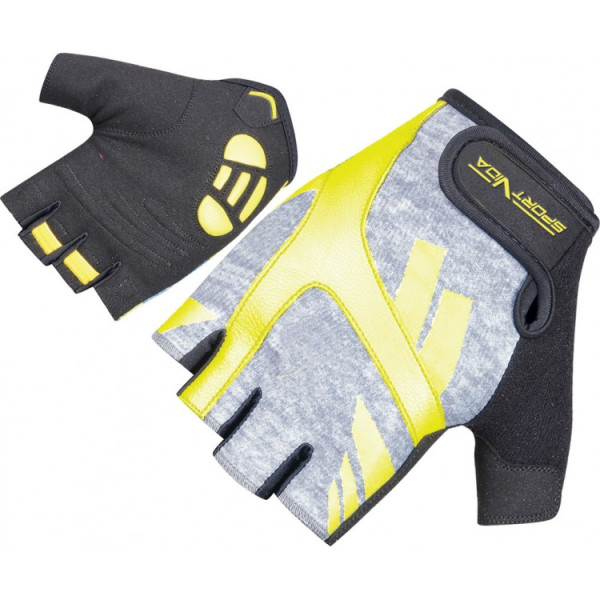 

Перчатки для фитнеса SportVida SV-AG00033 (M) Black/Yellow