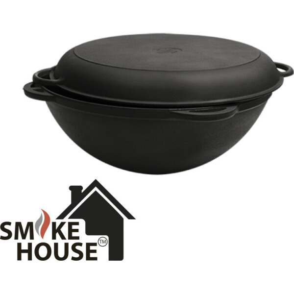 

Казан SmokeHouse Азия с крышкой-сковородой 12 л