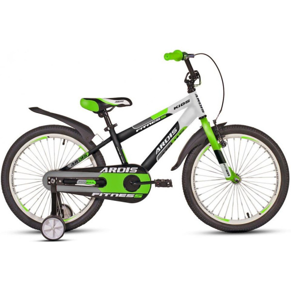 

Велосипед ARDIS 20"FITNESS BMX черно-бело-зеленый глянец(A20BMX08)