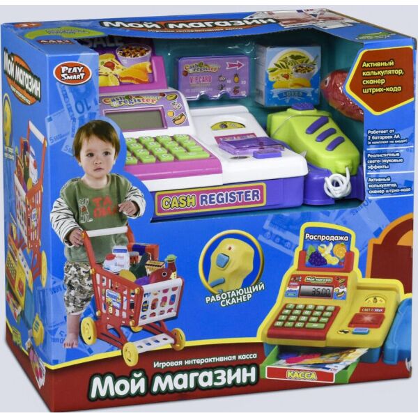 

Игровой набор Play Smart Кассовый аппарат 7562B (bc-by-292376)