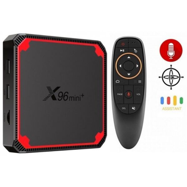 

Приставка Smart TV Медиаплеер X96 MINI + (X96 mini plus) 2гб 16Гб Amlogic S905W4 Андроид 9 Приставка + G10S Аэро пульт с голосовым управлением