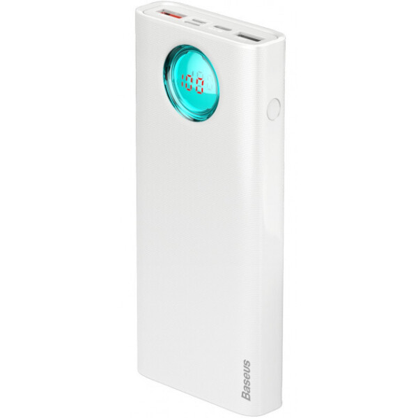 

Baseus Amblight Digital Display PD3.0+QC3.0 18W 20000mAh White (PPALL-LG02)