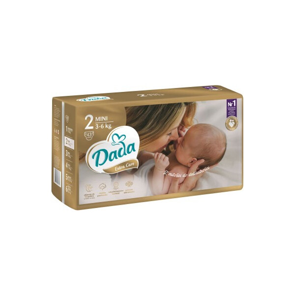 

Подгузники Dada Extra Care 2 Mini (3-6 кг), 43 шт (8594159081130)