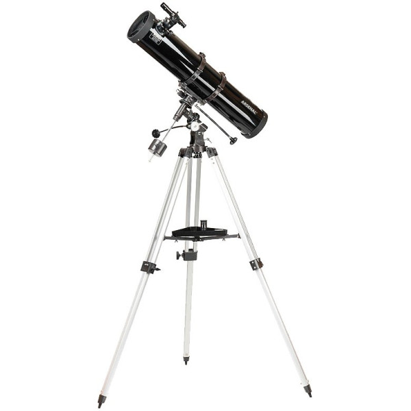 

Телескоп Arsenal 130/900, EQ2, рефлектор Ньютона, с окулярами PL6.3 и PL17 (1309EQ2)