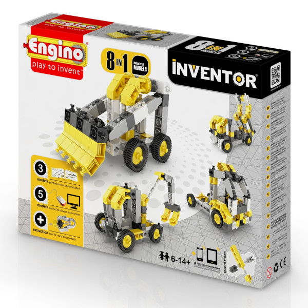 

Авто-конструктор Engino Inventor 8 в 1 - Строительная техника (0834)
