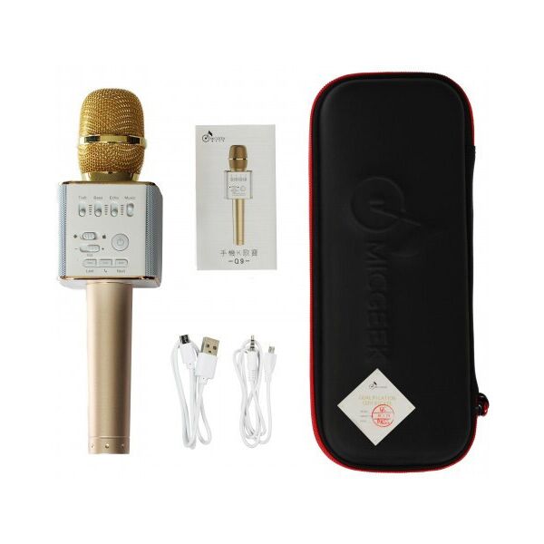 

Караоке микрофон MicGeek Q9 Оригинал Золотой