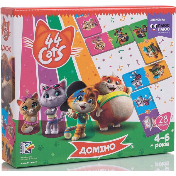

Игра настольная Vladi Toys Домино. 44 Cats VT8055-14 (укр)